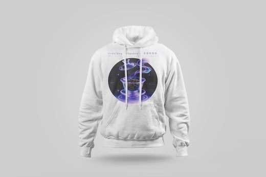 Hoodie — Floral Tie Guan Yin